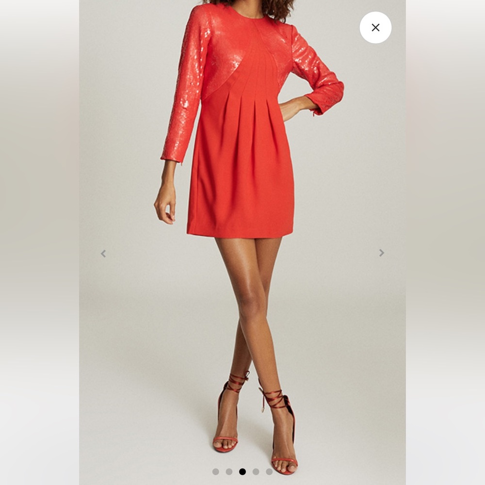 Reiss red dress